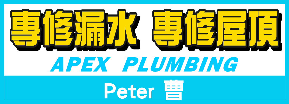 專修水管漏水‧屋頂修漏‧免費估價─PETER曹 APEX PLUMBING - PETER
